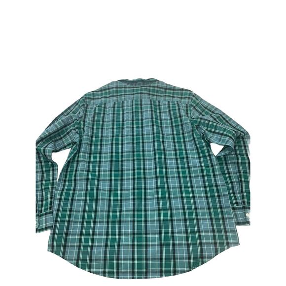 Levi's XL Mens Shirt Green Plaid Button Down Long Sleeve Collared - Picture 8 of 8